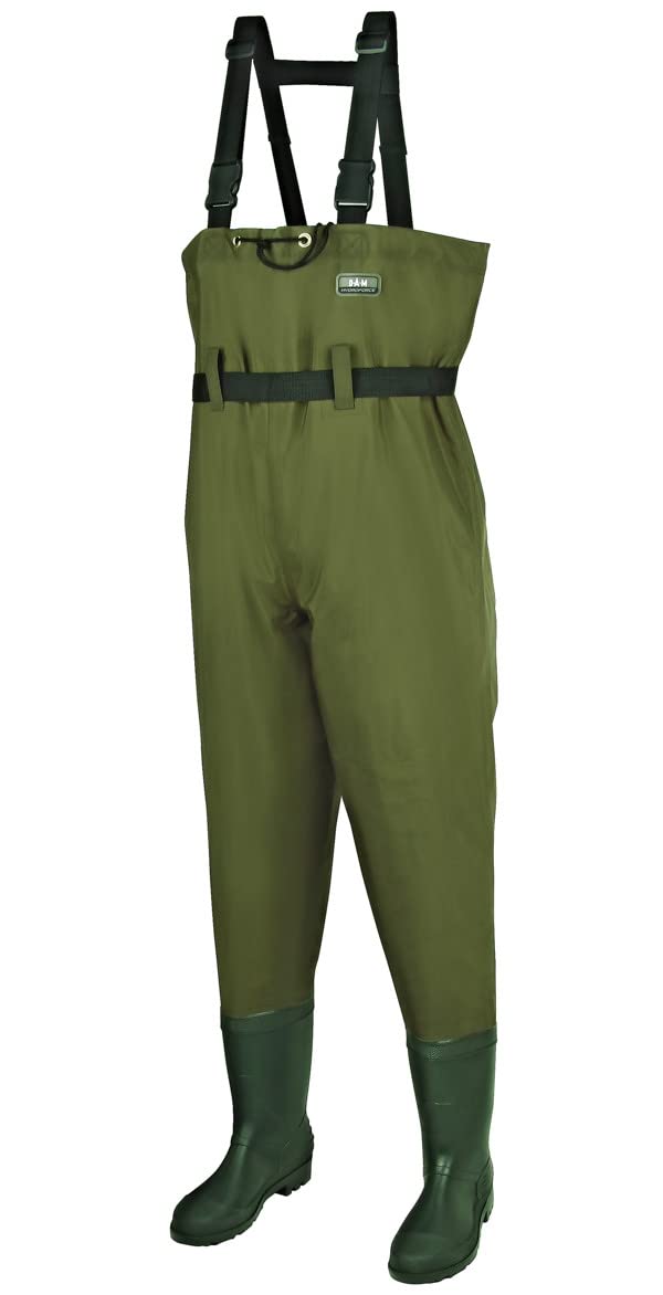 DAM HYDROFORCE Nylon Taslan Wathosen 46-47 Grün