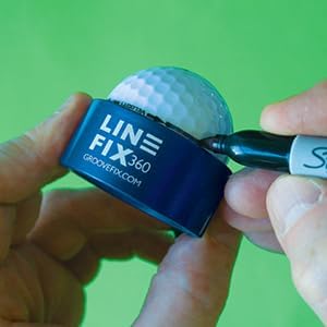 GrooveFix LineFix360 - Ball line Marker Blau, Blau