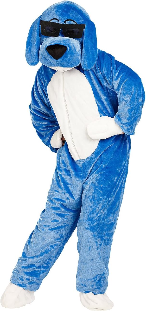 infactory Tierkostüm: Halloween- & Faschings-Kostüm Hund mit Brille (Ganzkörperkostüm, Fasching-Kost