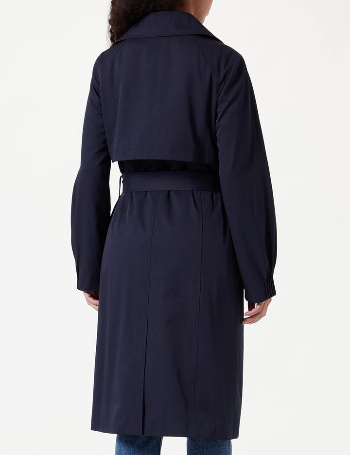 s.Oliver BLACK LABEL Damen Trenchcoat 34 Blau, 34 Blau