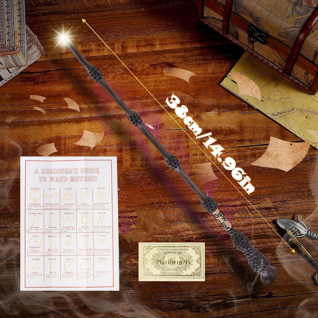 Zauberstab Harry Potter-Dumbledore Zauberstab mit Licht und Sound aus Kunststoff mit Patronus-Projek