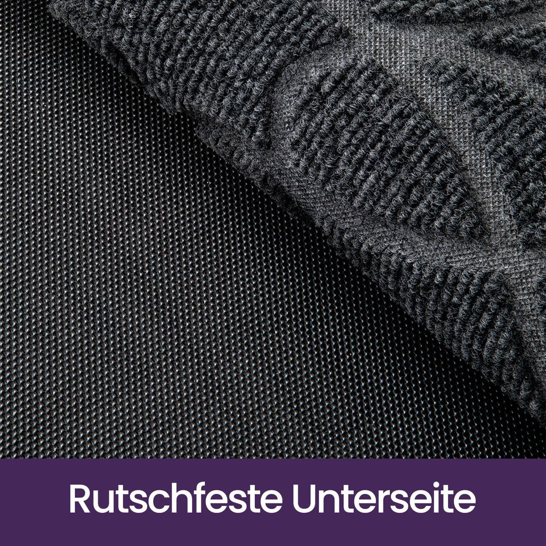DEXI Fussmatte Aussen rutschfest 40 x 60 cm, Schmutzfangmatte Waschbar, wetterfest Fussmatte Innen f