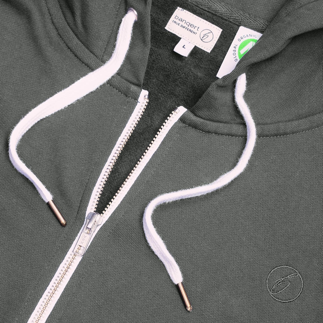 Herren Hoody | Reine Bio Baumwolle | GOTS Zertifiziert S Dunkelgrau, S Dunkelgrau