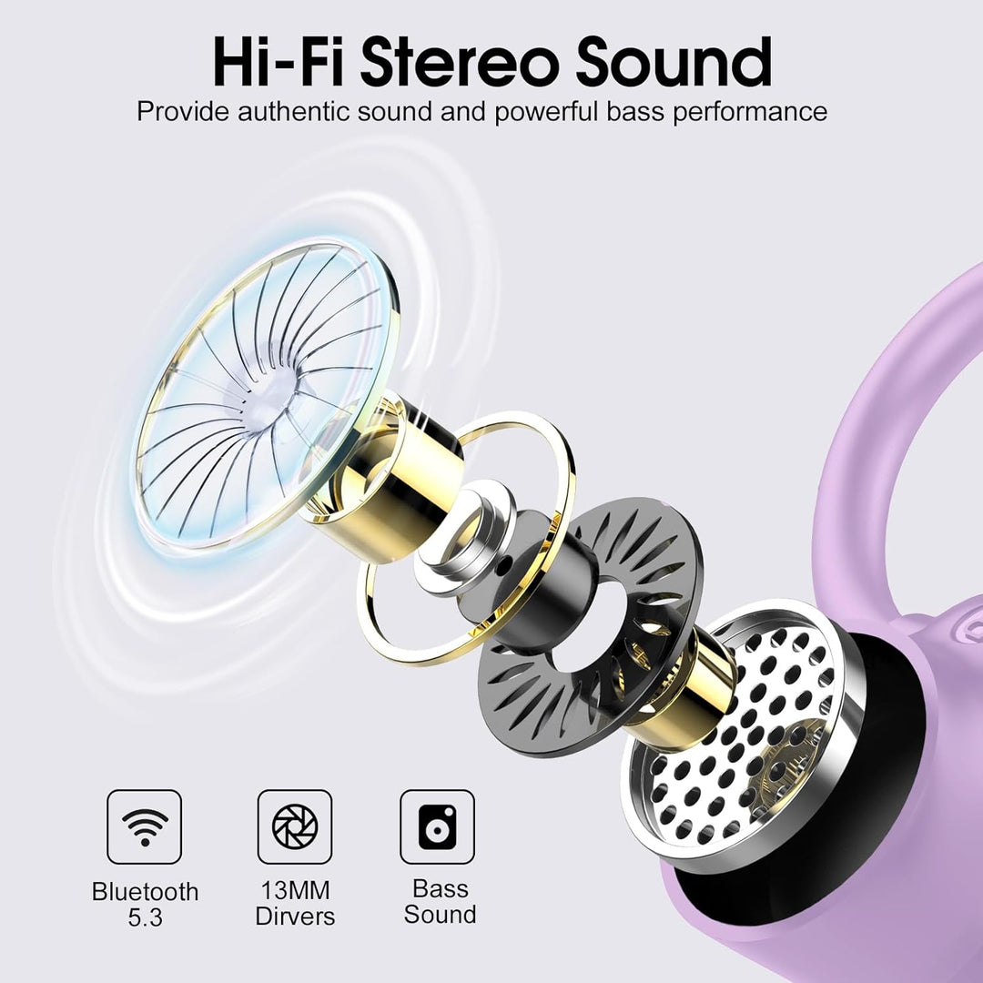 Bluetooth Kopfhörer Sport, 2026 Kopfhörer Kabellos Bluetooth 5.3 In Ear mit 6 ENC Noise Cancelling M