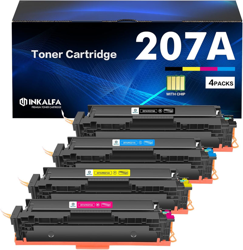 207A 207X MFP M283fdw Toner: Kompatible für HP 207A 207X Color Laserjet Pro MFP M283fdw Toner Schwar