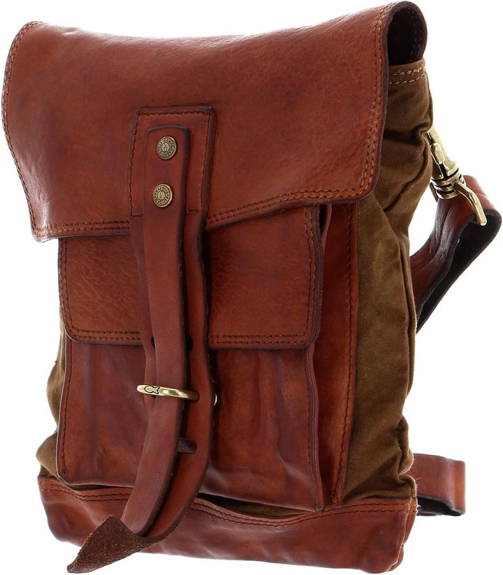 Campomaggi Crossbody Bag V.Militare + T/Cognac