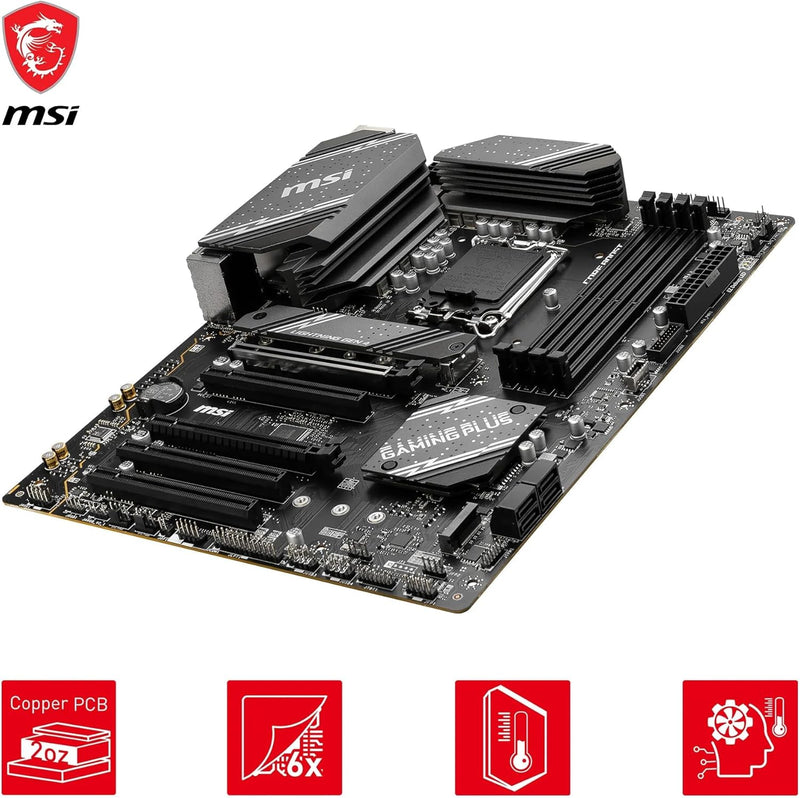 MSI B760 GAMING PLUS WIFI Mainboard, ATX - Unterstützt Intel Core Prozessoren der 14., 13. und 12. G