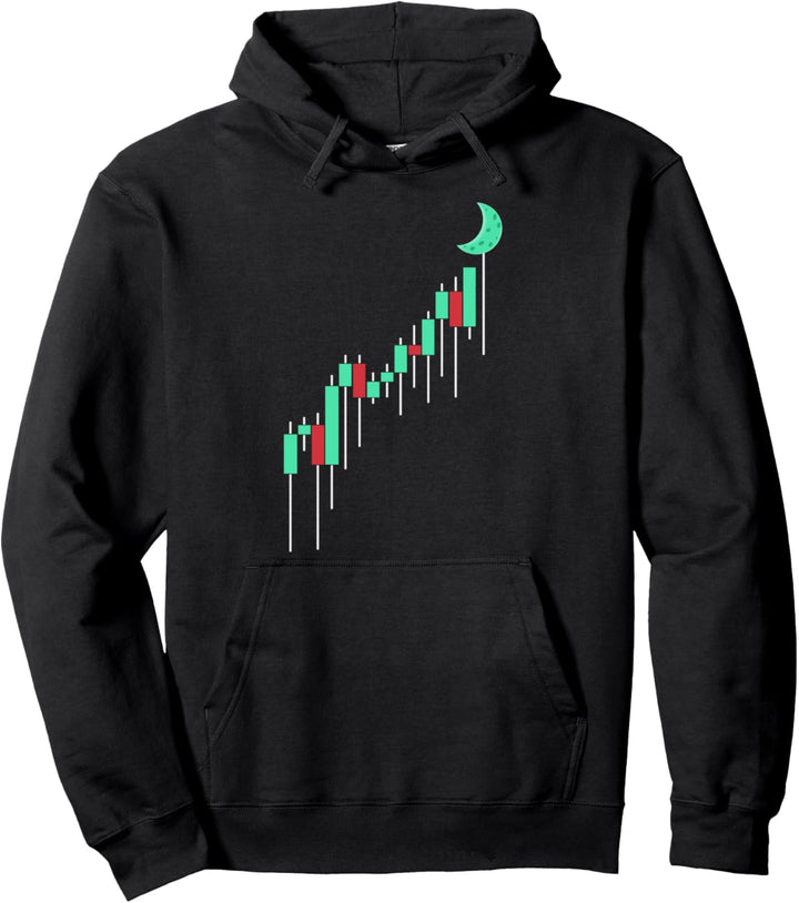 Hodl Bullenmarkt Krypto Währung Chart To The Moon Pullover Hoodie