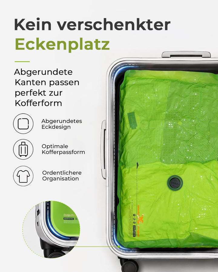 Vacbird 10 Stück Vakuumbeutel für Kleidung, 4 x 40 x 54 cm, 4 x 47 x 64 cm, 2 x 47 x 64 x 12 cm, pla