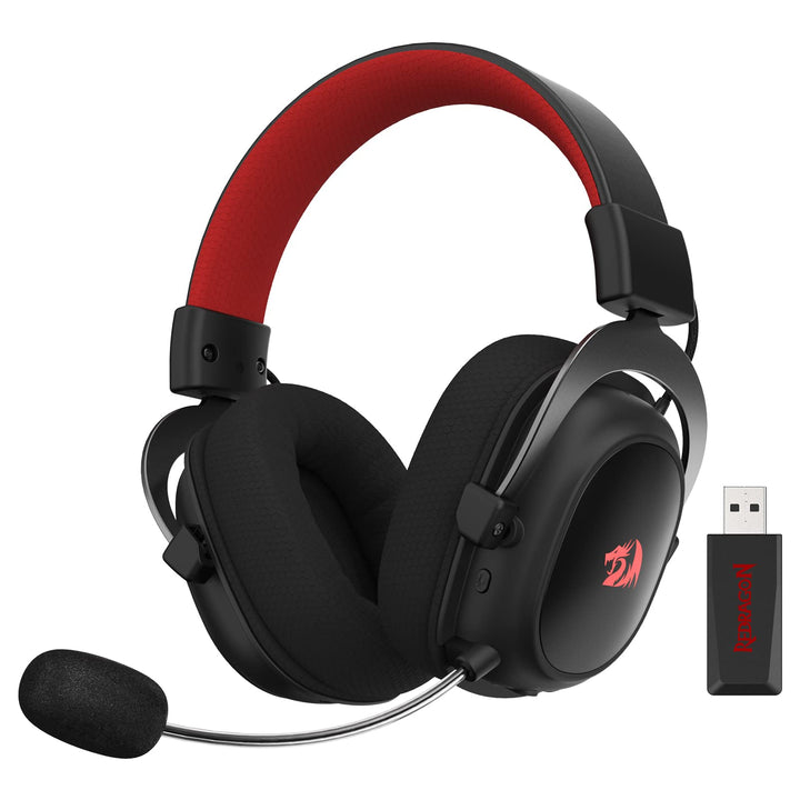 Redragon H510 Zeus-X RGB Kabelloses Gaming-Headset – 7.1 Surround Sound – 53 mm Audio-Treiber-Ohrpol