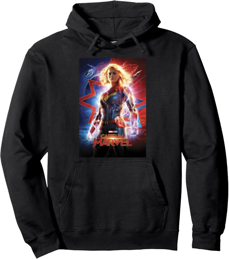 Captain Marvel Poster Pullover Hoodie