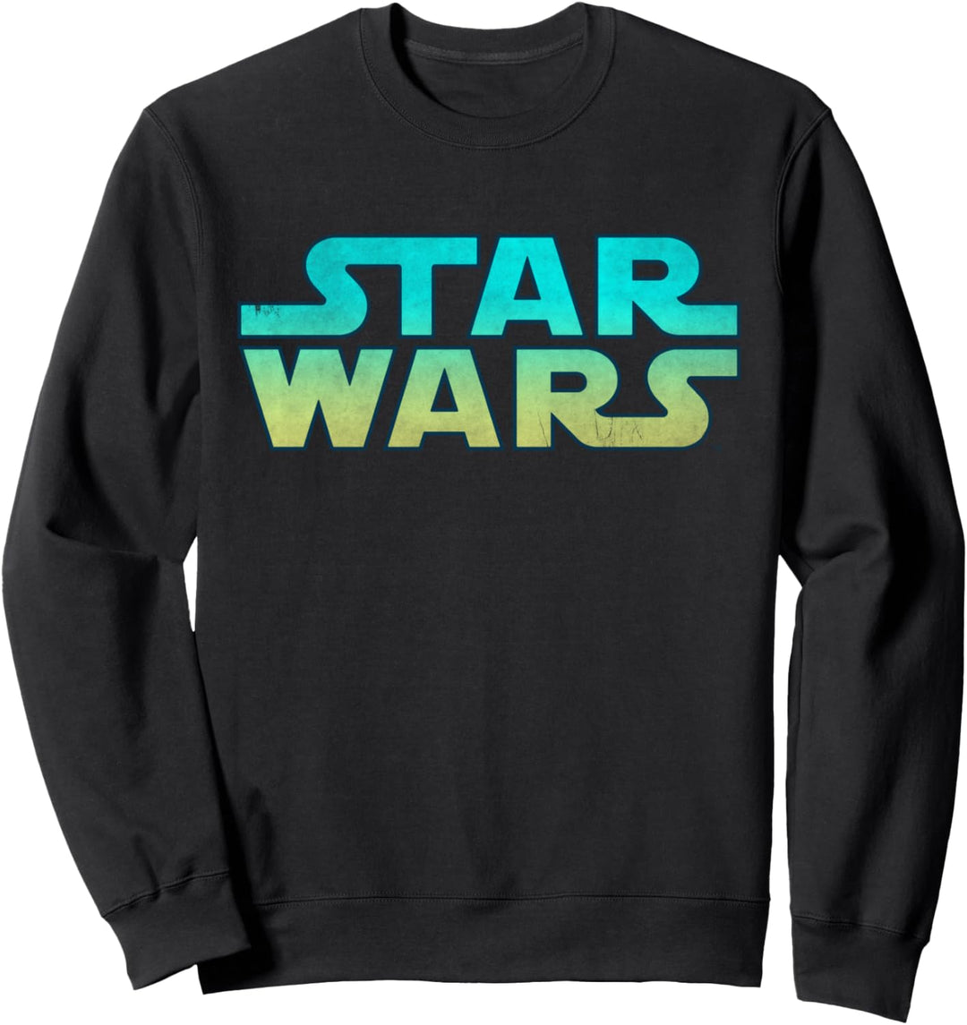 Star Wars Logo Blue & Green Gradient Sweatshirt