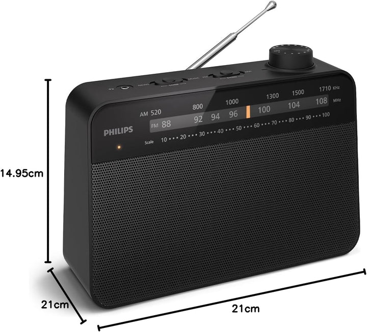 Philips TAR2509 FM-/MW-Kofferradio Portable, Portable
