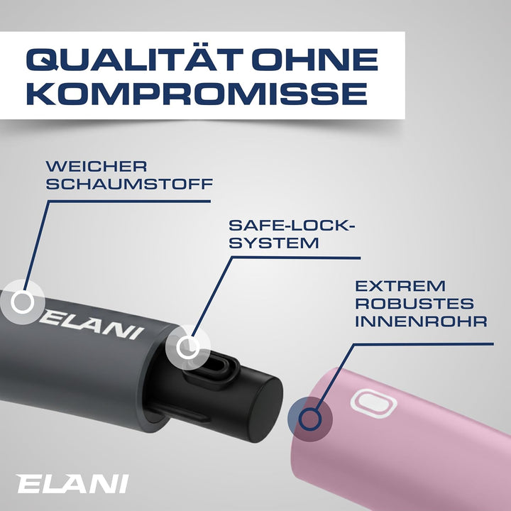 ELANI Hula Hoop Reifen Erwachsene - 90cm Durchmesser, mit Wellenform und Trainingsguide, indiv. anpa