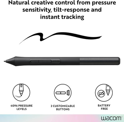 Wacom LP1100K 4K Pen für Intuos Tablet schwarz PACKS, PACKS