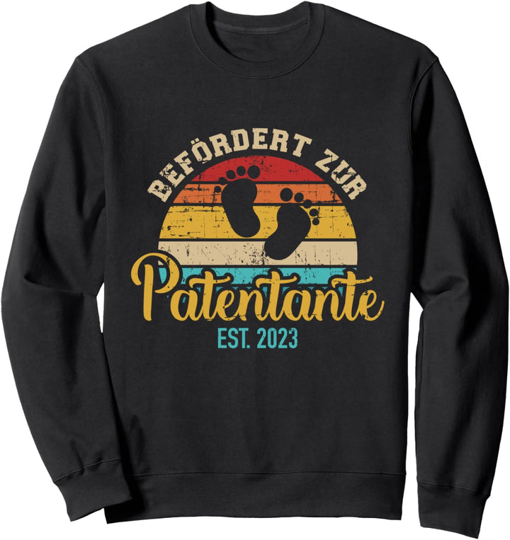 Befördert zur Patentante 2023 Schwangerschaft verkünden Sweatshirt