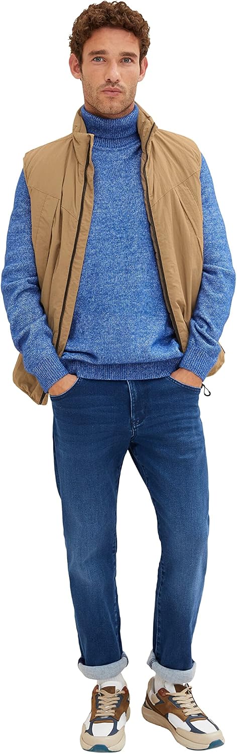 TOM TAILOR Herren Jeans 33W / 34L 10119 - Used Mid Stone Blue Denim, 33W / 34L 10119 - Used Mid Ston