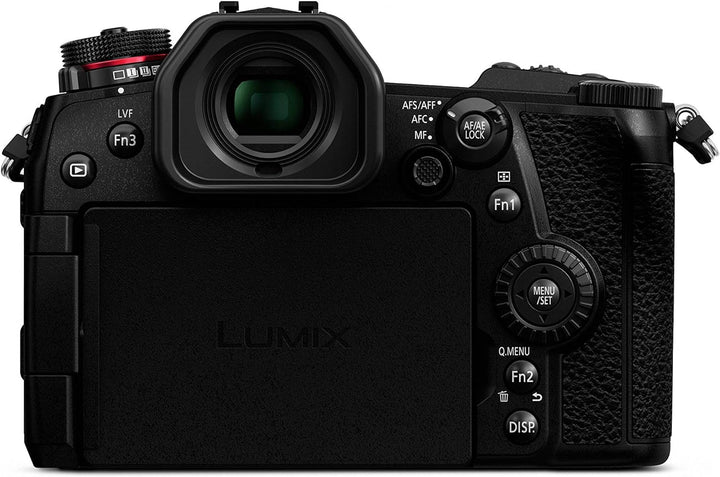 Panasonic DC-G9EG-K Lumix G Systemkamera (20 MP, 4K/6K, Dual I.S., OLED-Sucher, WiFi, Staub und Spri