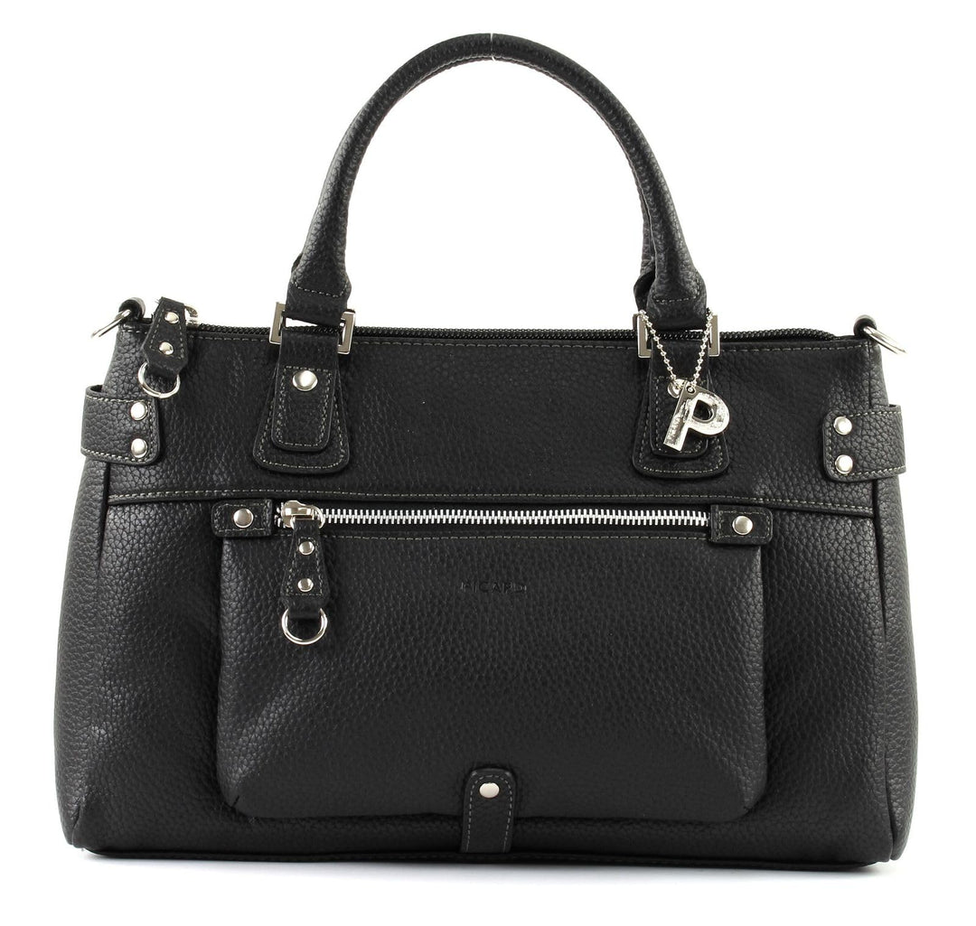 Picard Synthetik Shopper Loire Weiblich Alltag Breite 21 cm Höhe 0,5 cm Länge 34 cm Schwarz (Schwarz