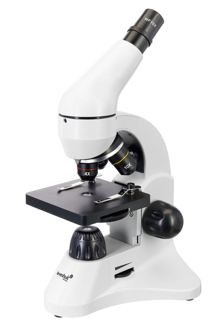 Levenhuk Rainbow 50L Mondstein Leichtes Studentenmikroskop (40- bis 800-Fach) mit Experimentierkaste