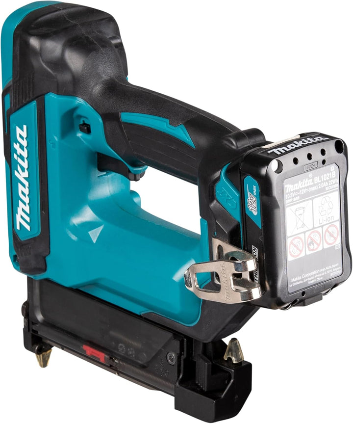 Makita PT354DSMJ Akku-Pintacker 10,8 V / 4,0 Ah, 2 Akkus + Ladegerät im MAKPAC mit 2 Akkus + Ladeger