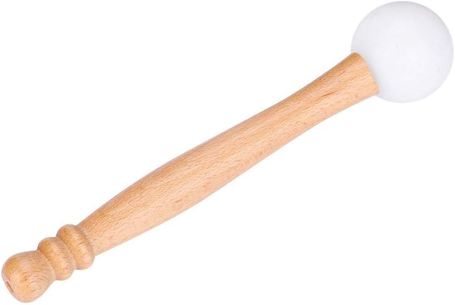 Klangschalenschlägel, mit Holzgriff und Gummi-O-Ring, Schlaginstrumententeile zum Spielen von Klangs