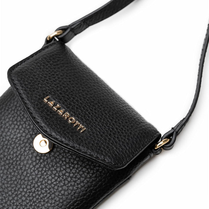 Lazarotti Bologna Damen Leder-Handytasche | Grösse 10 x 3,5 x 18 cm für sämtliche gängigen Smartphon