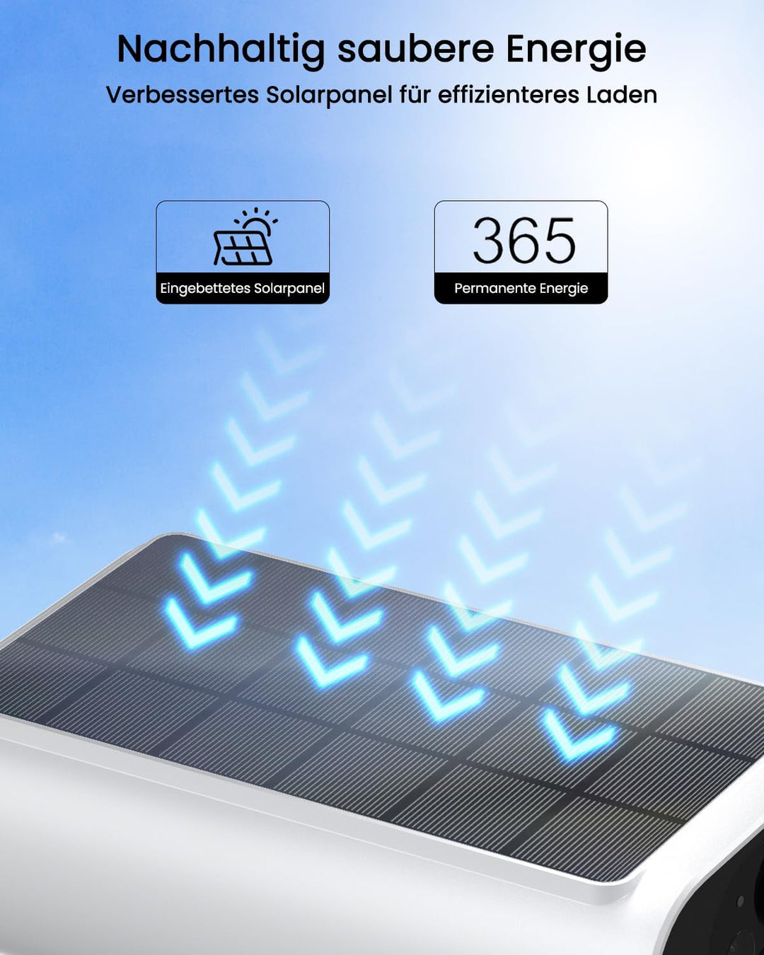 4MP Überwachungskamera Aussen Set, WLAN Kamera Outdoor Solar, Personenerkennung, Ohne ABO, PIR Motio