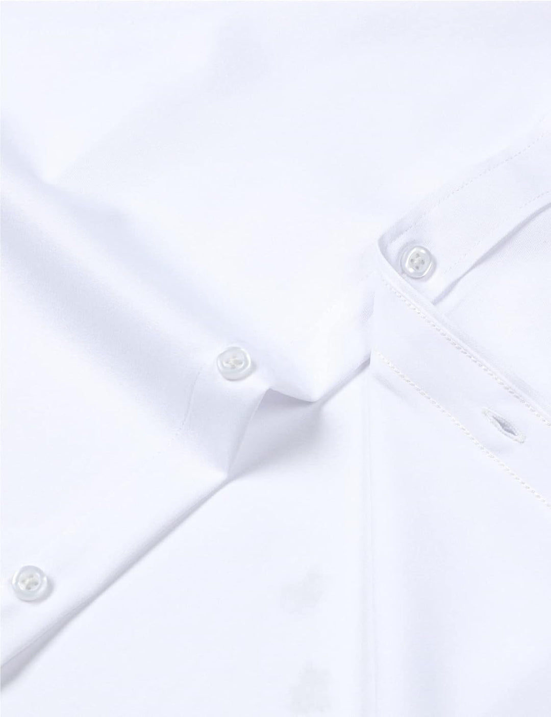 LucMatton Herrenhemd, formell, dehnbar, knitterfrei, langärmelig, schmale Passform, Button-Down-Shir