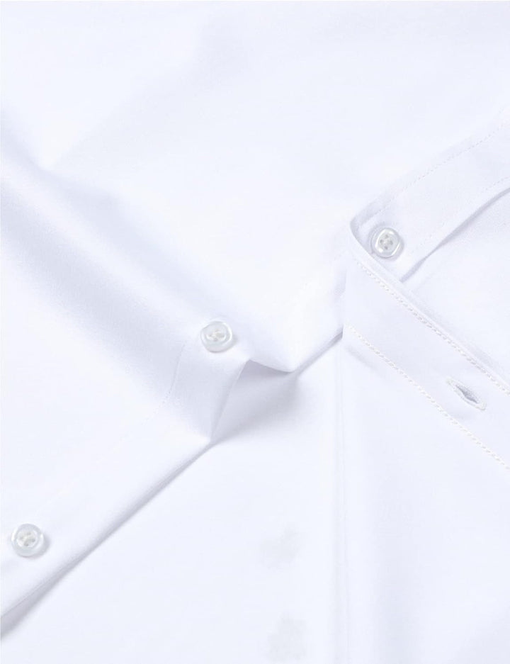 LucMatton Herrenhemd, formell, dehnbar, knitterfrei, langärmelig, schmale Passform, Button-Down-Shir