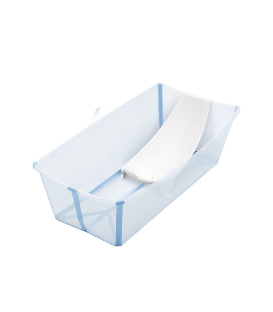 Stokke Flexi Bath (Ocean Blue) mit Newborn Support - Robust &amp; einfach zu verstauen - Bequem für zuha