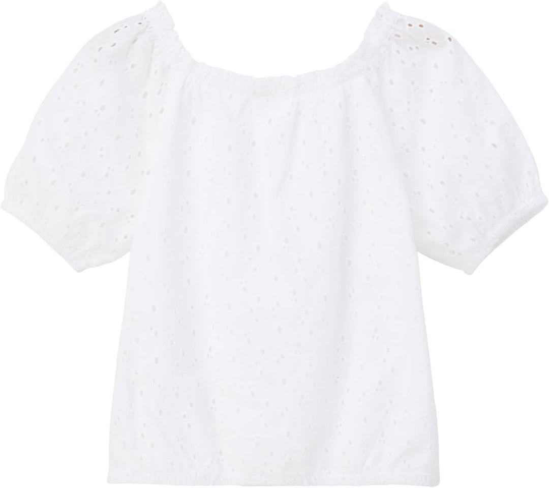 s.Oliver Mädchen Bluse, Kurzarm 164 Weiss, 164 Weiss
