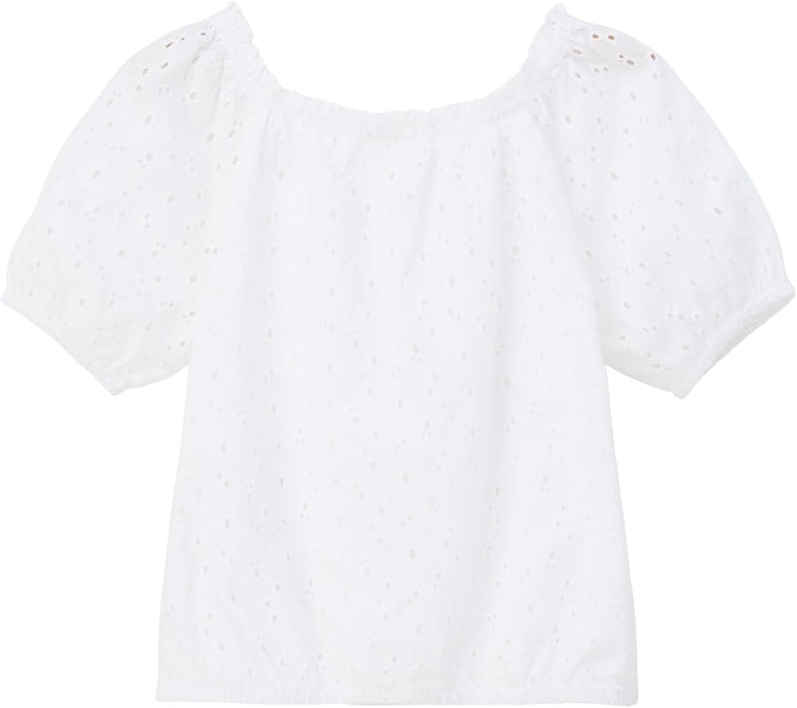 s.Oliver Mädchen Bluse, Kurzarm 164 Weiss, 164 Weiss