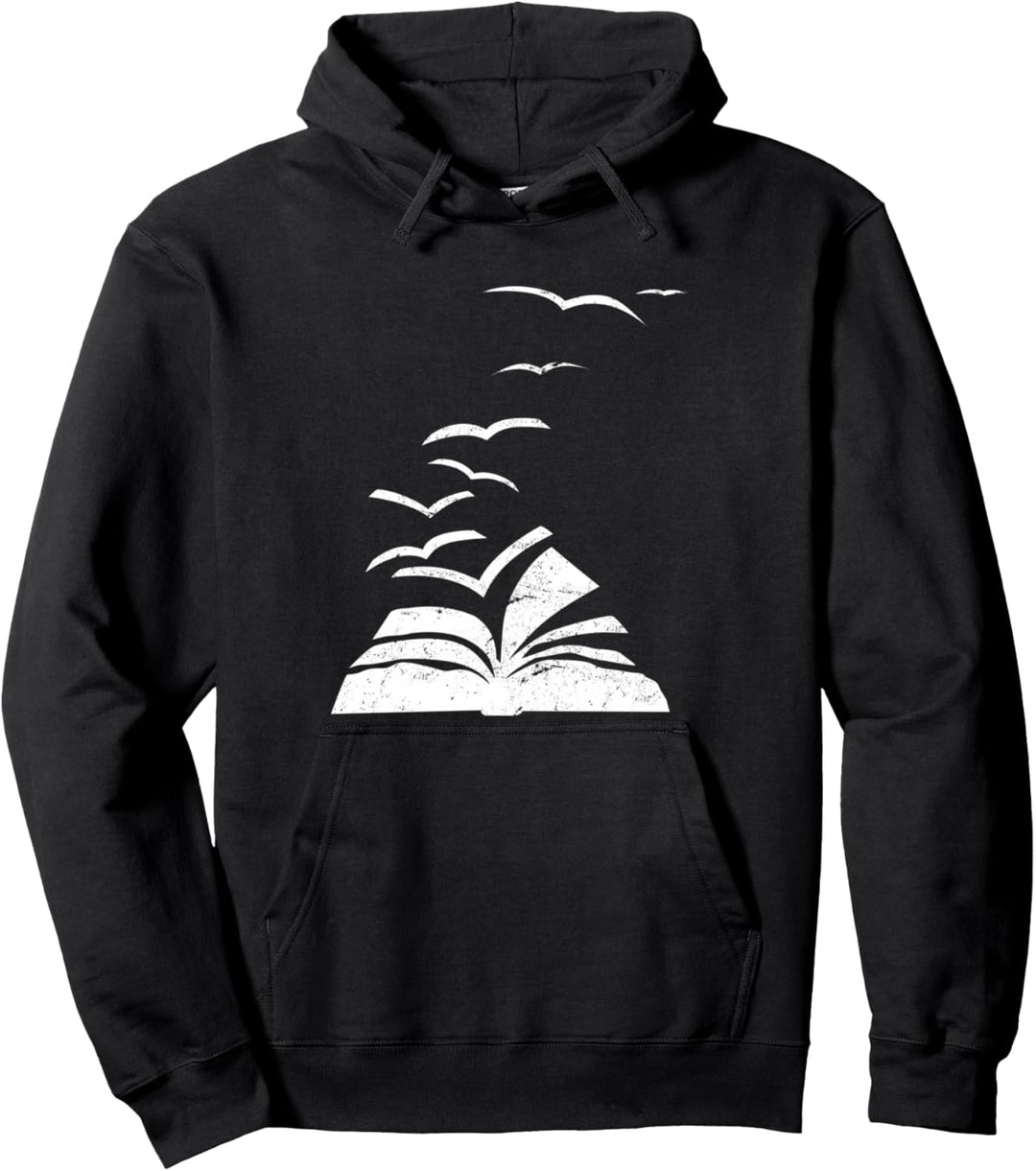 Bücher Vögel Möwe Bücherwurm Pullover Hoodie
