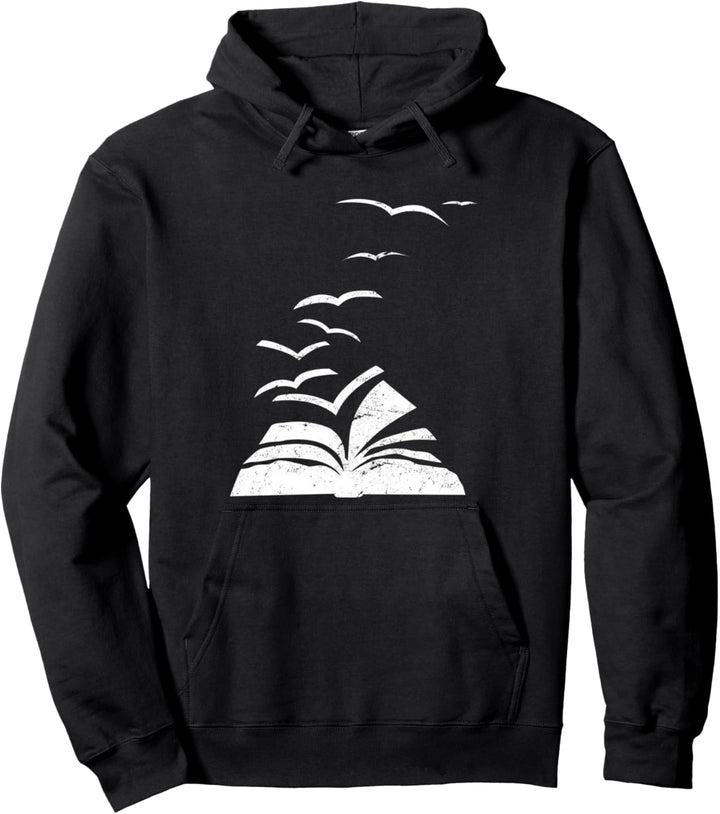 Bücher Vögel Möwe Bücherwurm Pullover Hoodie