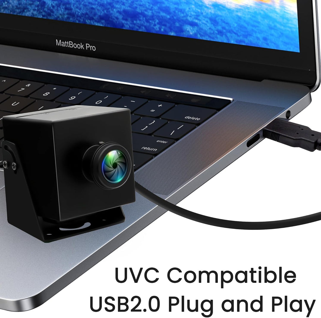 ELP 8K USB Kamera 48MP 6000P Ultra HD USB Webcam mit 200 Grad Weitwinkel Fischaugenobjektiv PC Compu