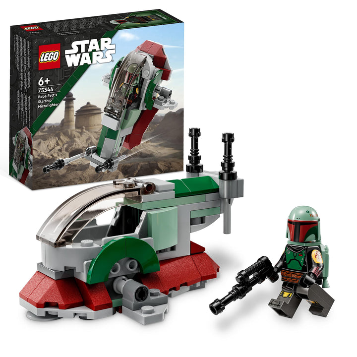 LEGO 75344 Star Wars Boba Fetts Starship - Microfighter Set, Modell aus Der Mandalorianer, baubares