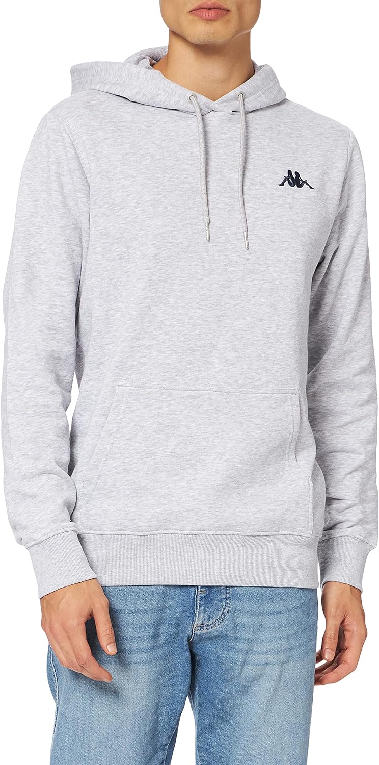 Kappa Herren Sweatshirt M Grau, M Grau