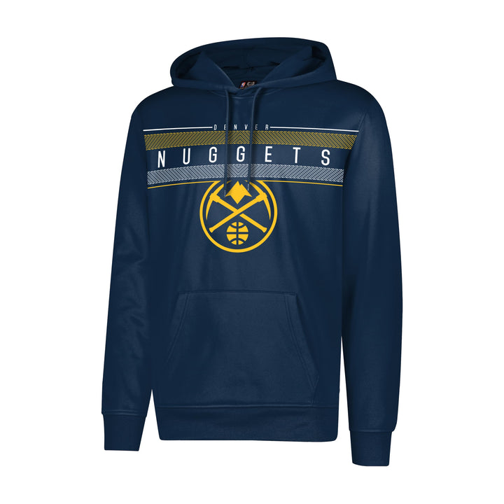 Ultra Game Herren Poly Midtown NBA Fleece Hoodie Pullover Sweatshirt Denver Nuggets M Blau, Denver N