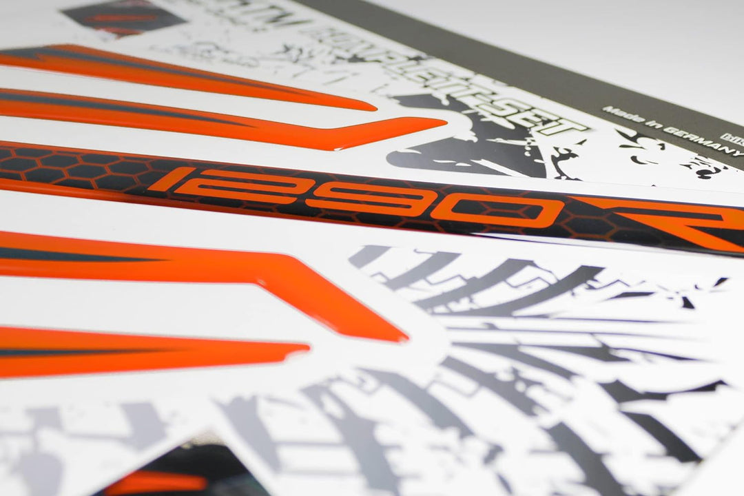 Tankpad Grafikkit kompatibel für KTM 1290 Super Duke R Orange Blau X550148 Grafik-Kit 1, Grafik-Kit