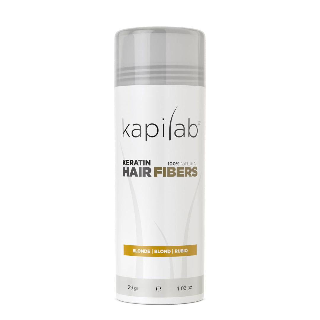 Kapilab Streuhaar Blond, Premium Haarpuder zur Haarverdichtung Haarfasern für Dünner Werdenes Haar K