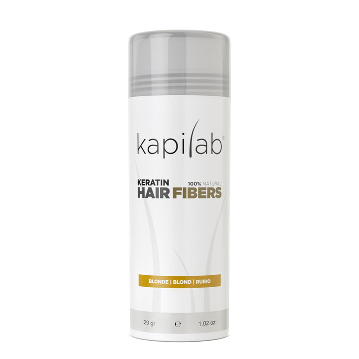Kapilab Streuhaar Blond, Premium Haarpuder zur Haarverdichtung Haarfasern für Dünner Werdenes Haar K