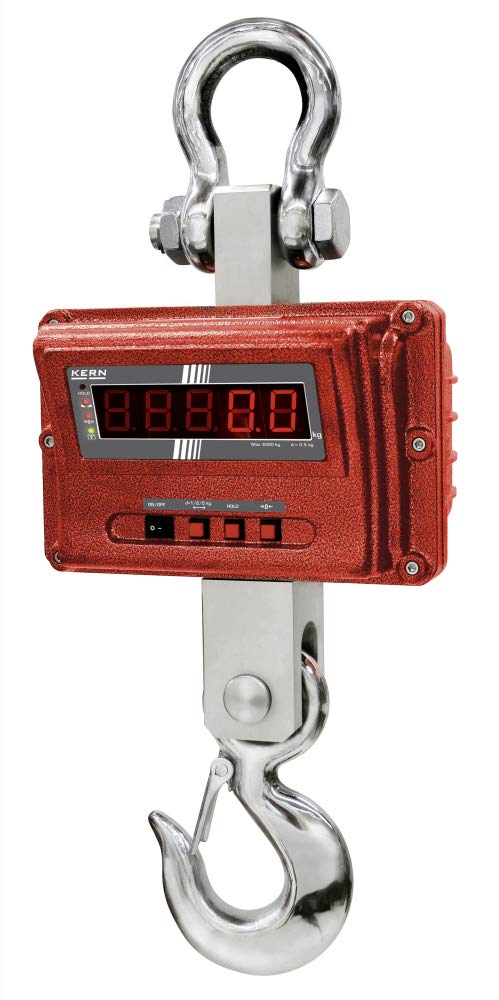 Industrie-Kranwaage [Kern HFM 1T0.1] mit Funk-Fernbedienung, Wägebereich [Max]: 1000 kg, Ablesbarkei