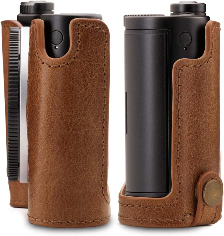 MegaGear MG1726 Ever Ready Kameratasche aus echtem Leder, kompatibel mit Leica TL2, TL, Dunkelbraun,