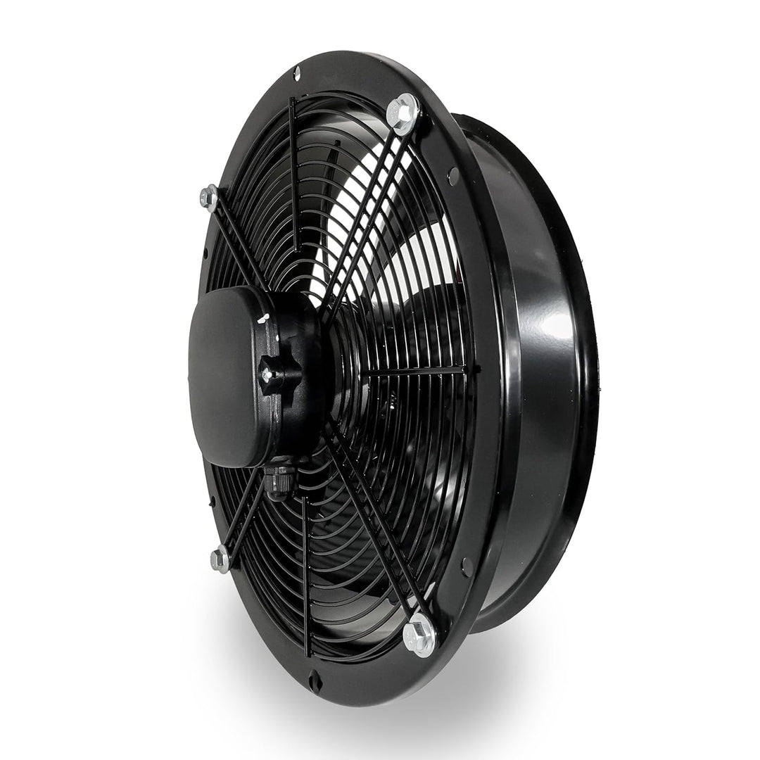 SYSTERM Wandventilator Axialventilator Lüfter mit Kugellagern, Stahl Industrieventilator für Dauerbe