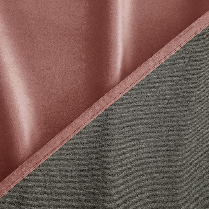 Woaboy Samtvorhänge Verdunkelungsvorhang Gardinen mit Ösen 140x225 cm Rosa | Vorhänge Samt Blickdich