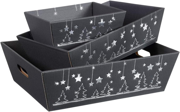 10 Stück Präsentkorb, Geschenkkorb, Weihnachtskorb"Weihnachtsglanz" (mittel), mittel