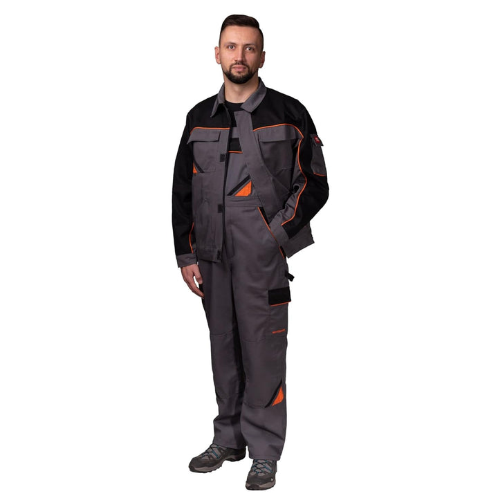 Latzhose und Latzhose für Herren, mit Knieschonern, Jacke erhältlich, perfekt für Arbeit, Mechaniker
