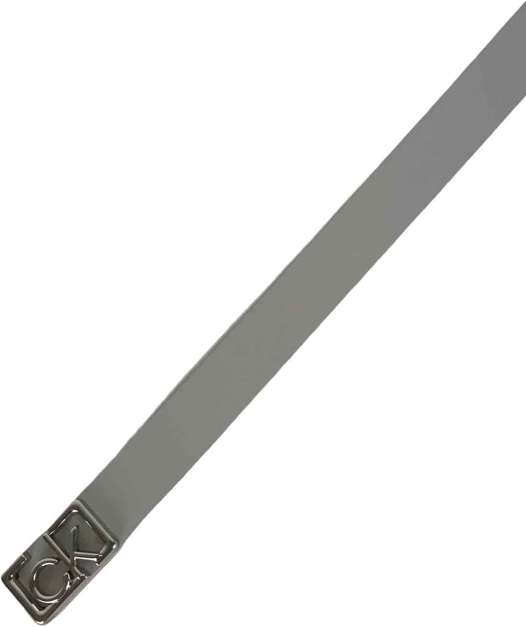 Calvin Klein Small CK Plaque Skinny Belt W90 Cement