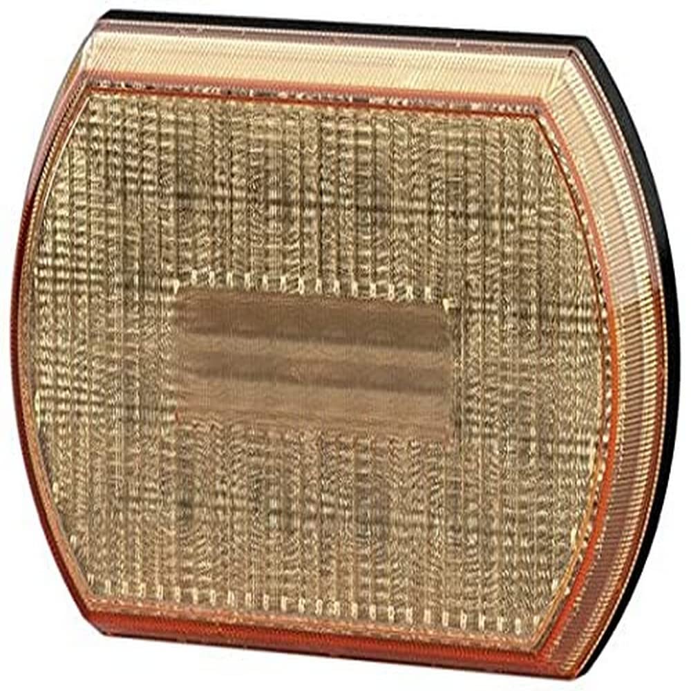 HELLA - Blinkleuchte - Shapeline Tech - LED - 12/24V - geschraubt/Einbau - Lichtscheibenfarbe: gelb